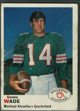 1970 O-Pee-Chee Sonny Wade #99 CFL Grey Cup MVP Montreal Alouettes GOOD 2
