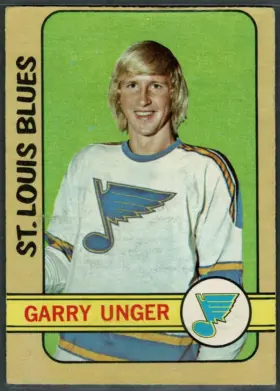 1972-73 O-Pee-Chee Garry Unger #120 Bilingual Back St. Louis Blues