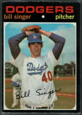 1971 O-Pee-Chee Bill Singer #145 Los Angeles Dodgers
