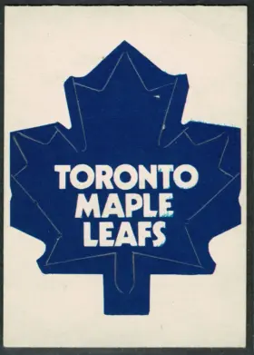 1972-73 O-Pee-Chee Toronto Maple Leafs #16 Team Logo Insert NHL