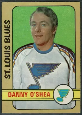 1972-73 O-Pee-Chee Danny O'Shea #201 Bilingual Back St. Louis Blues