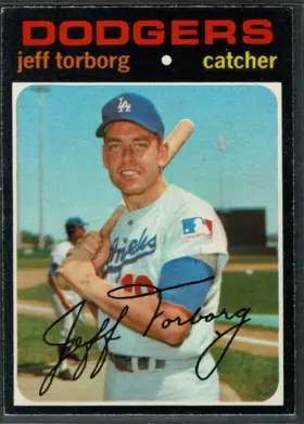 1971 O-Pee-Chee Jeff Torborg #314 Los Angeles Dodgers