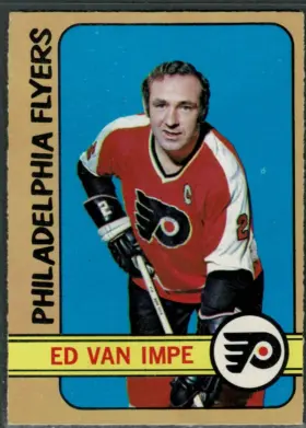 1972-73 O-Pee-Chee Ed Van Impe #33 Base Set Philadelphia Flyers Hockey Card