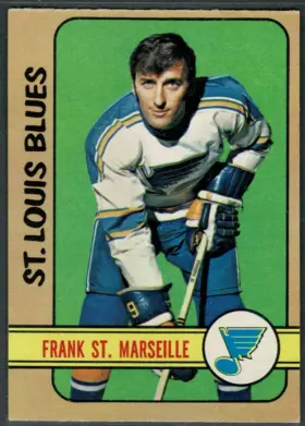 1972-73 O-Pee-Chee Frank St. Marseille #65 Bilingual Back St. Louis Blues