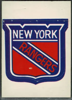 1972-73 O-Pee-Chee Team Logos New York Rangers NNO Vintage NHL Logo Sticker Insert